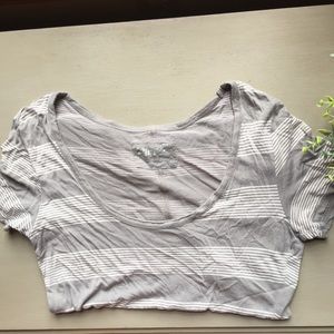 Simple gray stripped T-shirt